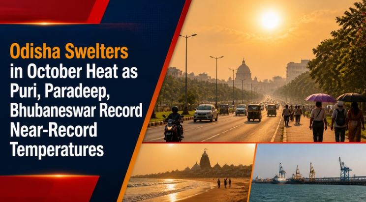 Odisha Swelters in October Heat as Puri, Paradeep, Bhubaneswar Record Near-Record Temperatures